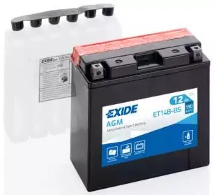 EXIDE ET14BBS Аккумулятор евро ET14B-BS 12AH 135A 1