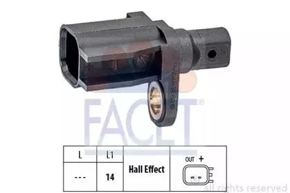 FACET 210018 Датчик abs задний двухсторон. original Ford Focus Mondeo 05->