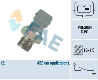 FAE 12460 Датчик давления масла