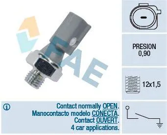FAE 12884 Датчик давления масла VAG