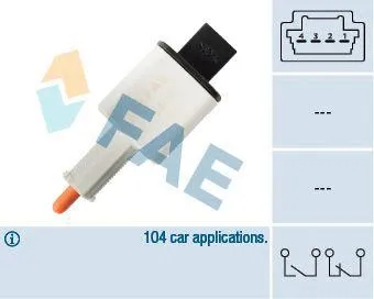 FAE 24888 Датчик стоп сигнала Renault