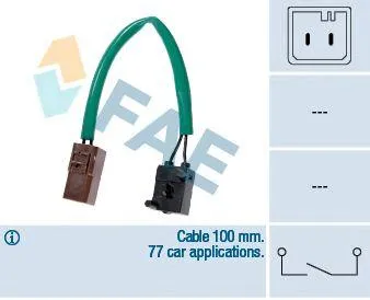FAE 24905 Датчик стоп сигнала Citroen C5XantiaXMXsara, Peugeot 307 Partner 1.1-2.2HDi 94>