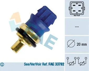 FAE 33780 Датчик температуры охлаждающей жидкости  