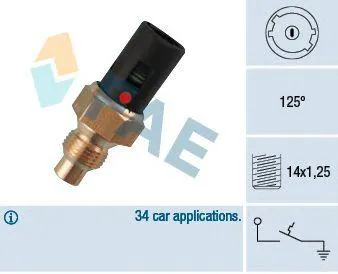 FAE 35360 Термовыключатель охлаждающей жидкости