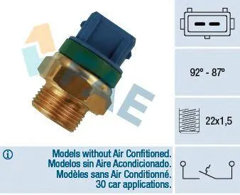 FAE 37680 Датчик включения вентилятора