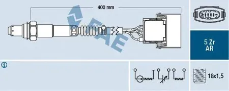 FAE 75016 Лямбда-зонд GM
