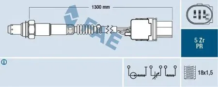 FAE 75084 Лямбда-зонд Mercedes