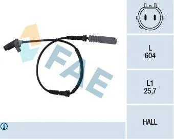 FAE 78042 Датчик abs BMW