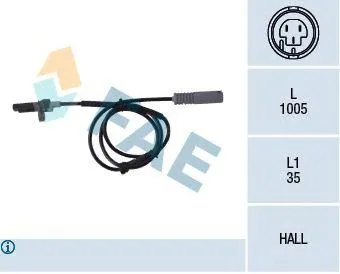 FAE 78043 Датчик abs BMW