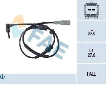 FAE 78086 Датчик abs