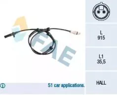 FAE 78178 Датчик abs