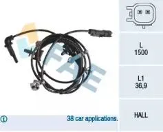 FAE 78238 Wheel speed sensor - ABS