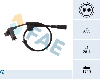 FAE 78376 Датчик abs