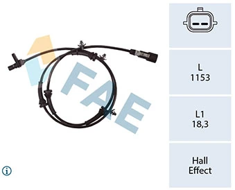 FAE 78435 Датчик ABS