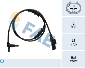 FAE 78525 Датчик ABS Mercedes
