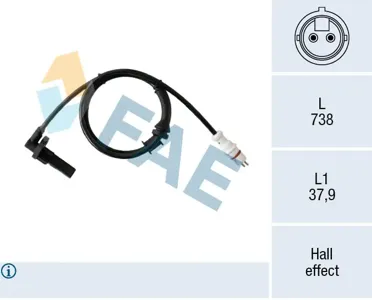FAE 78549 Датчик abs