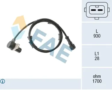 FAE 78579 Датчик abs
