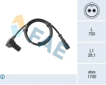 FAE 78584 Датчик abs