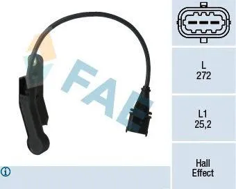 FAE 79138 Датчик положения распредвала Opel 1238425