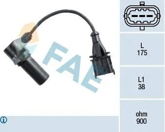 FAE 79222 Датчик положения коленвала Fiat