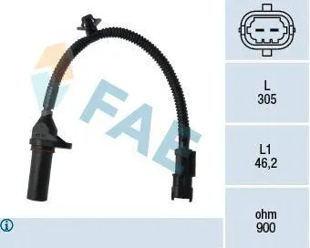 FAE 79334 Датчик положения коленвала Kia Hyundai