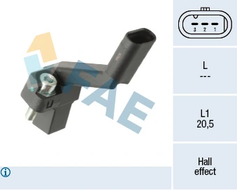 FAE 79521 Датчик положения коленвала VAG