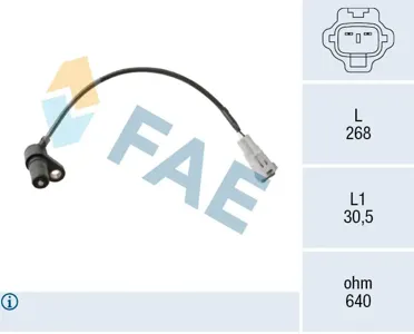 FAE 79538 Датчик положения коленвала PSA