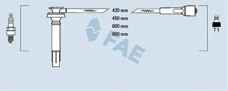 FAE 83238 Провода зажигания Subaru