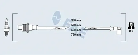 FAE 85010 Провода зажигания
