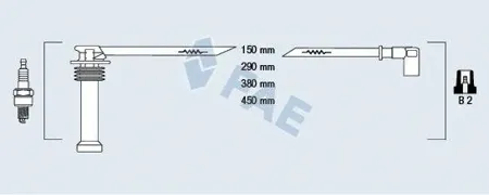 FAE 85125 Провода зажигания