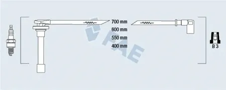 FAE 85811 Провода зажигания