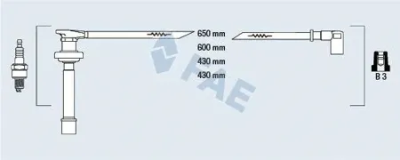 FAE 85861 Провода зажигания