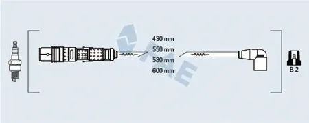 FAE 85871 Провода зажигания VAG