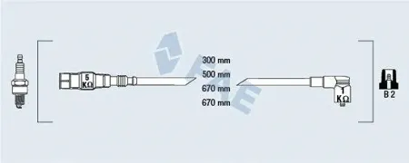 FAE 85875 Провода зажигания