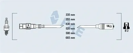 FAE 85878 Провода зажигания