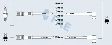 FAE 86010 Провода зажигания