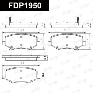 FAP FDP1950 Колодки торм.передние Jac S3S5