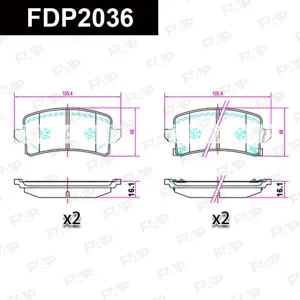 FAP FDP2036 Колодки торм.задние Haval Jolion (2021>) 4WD