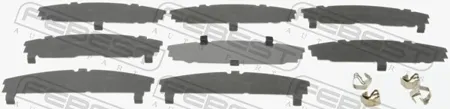 FEBEST 0103ACA30F Комплект монтажный тормозных колодок TOYOTA RAV4 ACA3#/ALA3#/GSA33/ZSA3# 05- диск.