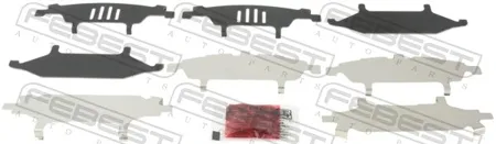 FEBEST 0103ZZE120F Комплект монтажный тормозных колодок TOYOTA COROLLA/FIELDER -06 диск.