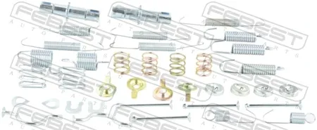 FEBEST 0104GRJ150RKIT Монтажный комплект барабанных колодок