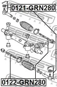 FEBEST 0121GRN280 Наконечник рулевой тяги Toyota Land Cruiser 150