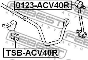 FEBEST 0123ACV40R Стойка стабилизатора заднего