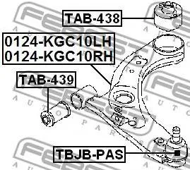 FEBEST 0124KGC10LH Рычаг передний нижний левый