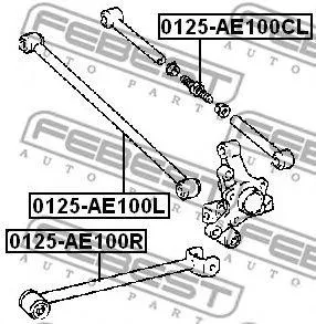 FEBEST 0125AE100CL Тяга задняя поперечная регулируемая