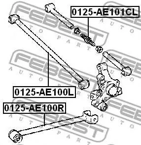 FEBEST 0125AE101CL Тяга задняя поперечная регулируемая