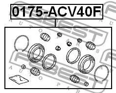 FEBEST 0175ACV40F Ремкомплект суппорта тормозного переднего (на обе стороны)
