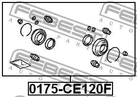 FEBEST 0175CE120F Ремкомплект суппорта тормозного переднего