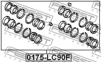 FEBEST 0175LC90F Ремкомплект суппорта тормозного переднего
