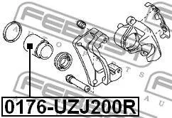 FEBEST 0176UZJ200R Поршень суппорта зад toy Land Cruiser 200 uzj200vdj200 07